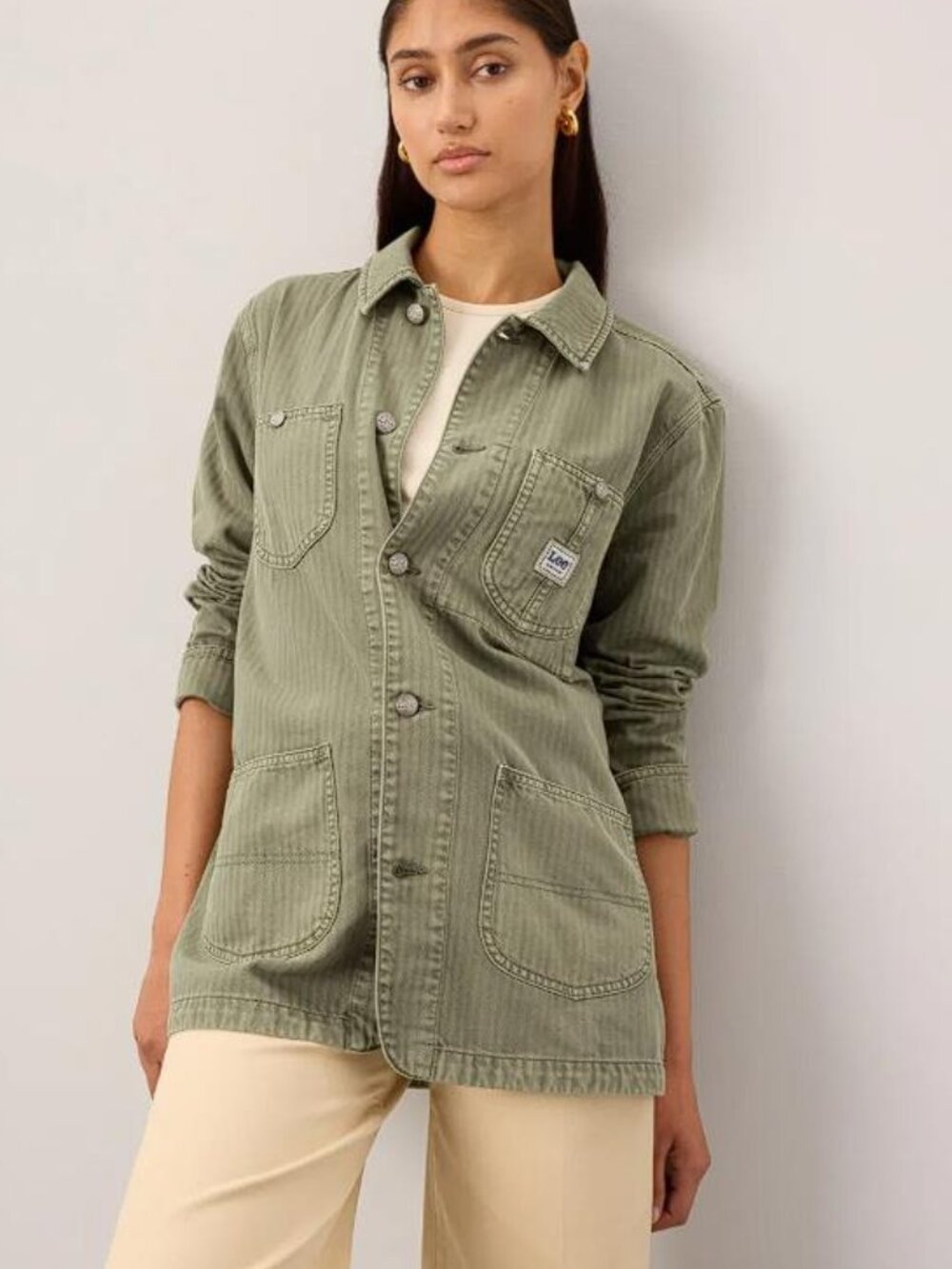 LEE Women's Green Chore Jacket Size L